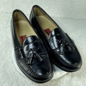 Cole Haan Shoes Mens Sz 12D Black Pinch Tassel Leather Penny Loafer Dress Casual